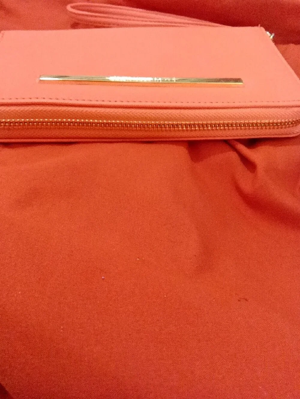 Steve Madden Orange Zip-Around 